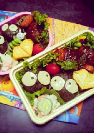 まっくろくろすけ弁当-レシピのメイン写真