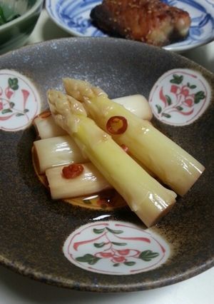 ホワイトアスパラのお浸し☆めんつゆで簡単-レシピのメイン写真