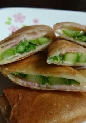 アスパラとベーコンの春巻き-レシピのメイン写真