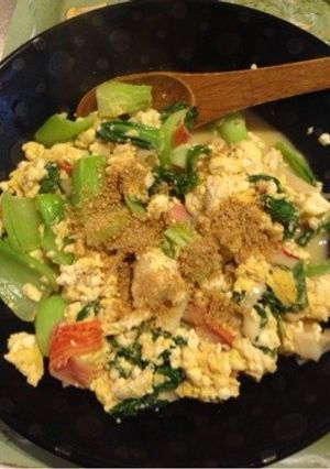 豆腐とちんげん菜の中華炒め-レシピのメイン写真