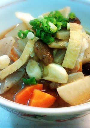 具だくさんのけんちん汁＆けんちんうどん-レシピのメイン写真