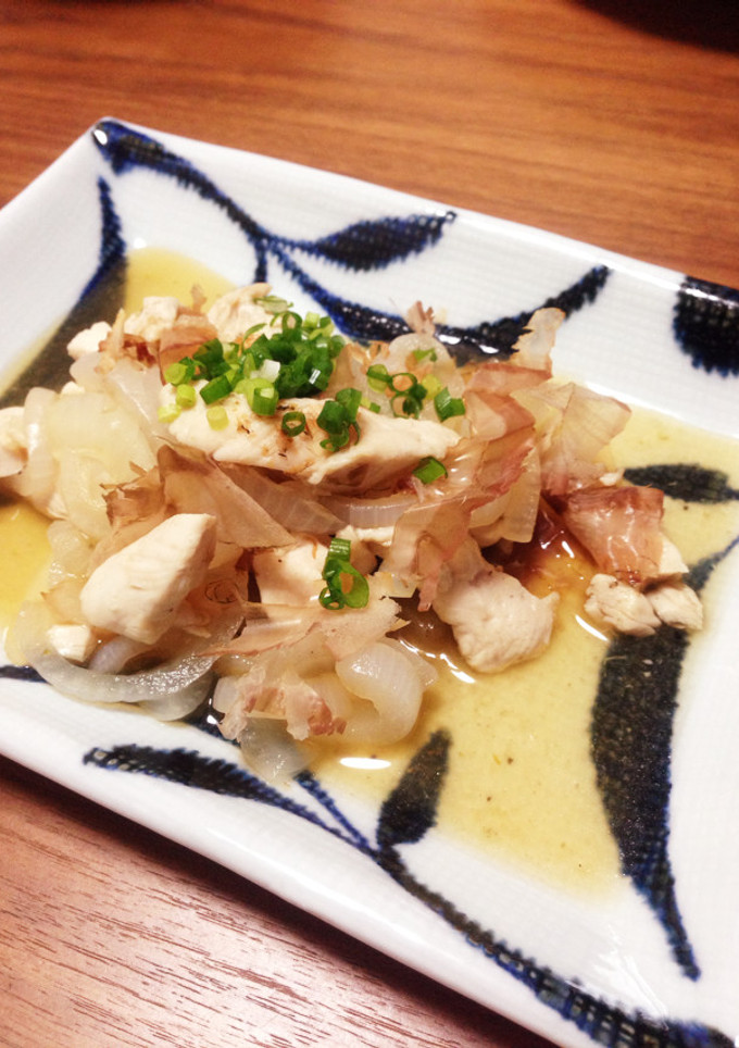 新玉ねぎと鶏ささみの簡単おつまみ-レシピのメイン写真