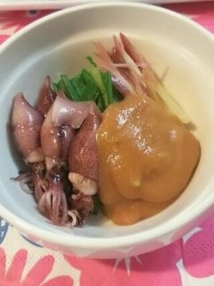 ☆わけぎとホタルイカのぬた酢味噌あえ☆-レシピのメイン写真