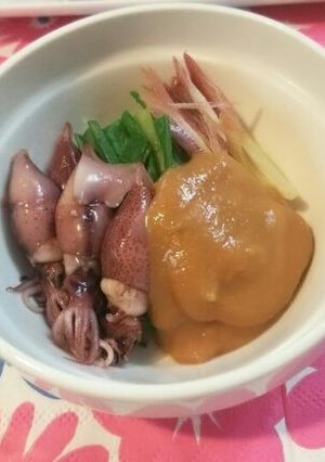 ☆わけぎとホタルイカのぬた酢味噌あえ☆-レシピのメイン写真