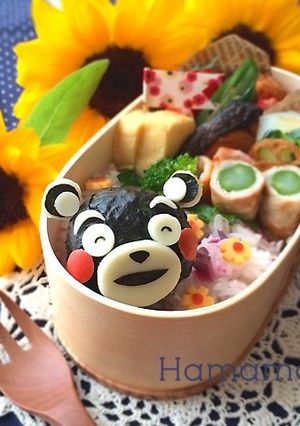 まんまるくまモン♡キャラ弁-レシピのメイン写真