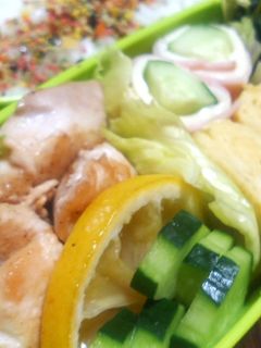 鶏のレモン蒸し焼き弁当-レシピのメイン写真