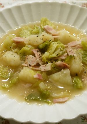 粉ふき芋とキャベツの甘～いとろとろスープ-レシピのメイン写真