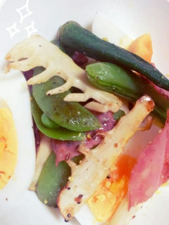 旬の筍!温野菜サラダ-レシピのメイン写真
