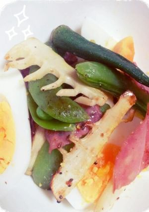 旬の筍！温野菜サラダ-レシピのメイン写真