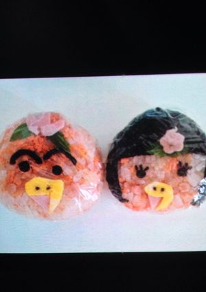 はなかっぱ♡ももかっぱちゃんおにぎり-レシピのメイン写真