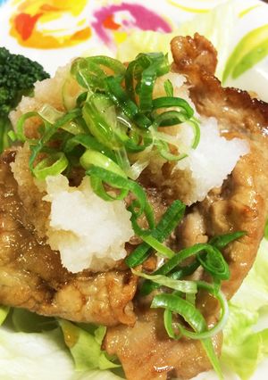 薄切り肉の豚の生姜焼き☆おろし味ポン-レシピのメイン写真