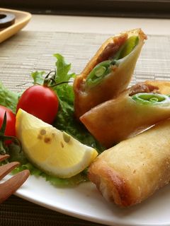 ✿スナップエンドウ&チーズ&豚春巻き✿-レシピのメイン写真