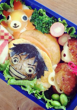ワンピース ルフィ★キャラ弁-レシピのメイン写真
