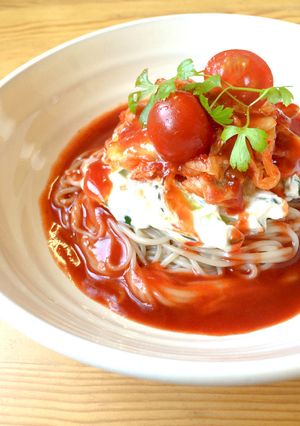 キムチとヨーグルトで☆まろやかピビン麺-レシピのメイン写真