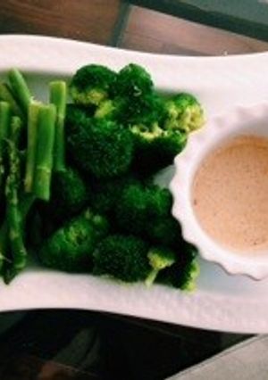超簡単美味しい温野菜と食べるディップ-レシピのメイン写真