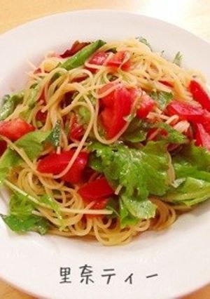 トマトと大葉の♡冷製パスタ♡-レシピのメイン写真