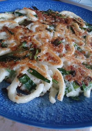 やまいもとうどんのお好み焼き-レシピのメイン写真