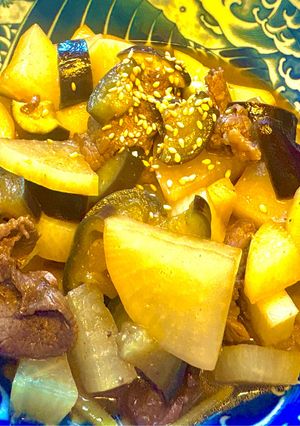 茄子と大根の牛肉しぐれ煮-レシピのメイン写真