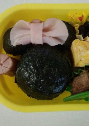 ミニーちゃんのシルエット　お弁当♪-レシピのメイン写真
