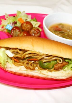 子供向け焼きそばドッグランチ-レシピのメイン写真
