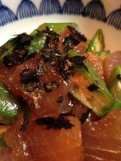 マグロとオクラの小鉢-レシピのメイン写真