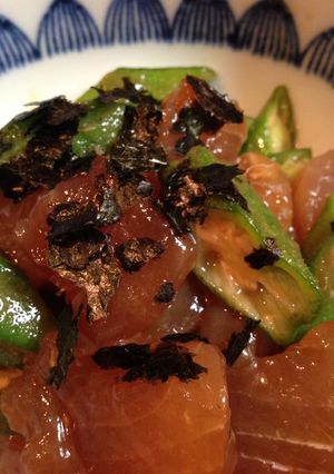 マグロとオクラの小鉢-レシピのメイン写真