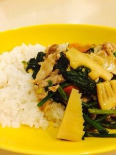 たけのこと菜の花で春のあんかけご飯-レシピのメイン写真