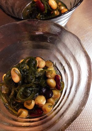 ♪すぐできる豆とこんぶの酢の物♪-レシピのメイン写真