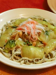 チンゲン菜とカニカマあんかけうどん-レシピのメイン写真