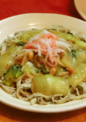 チンゲン菜とカニカマあんかけうどん-レシピのメイン写真