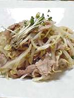 簡単おかず☆豚しゃぶともやしの和え物!-レシピのメイン写真