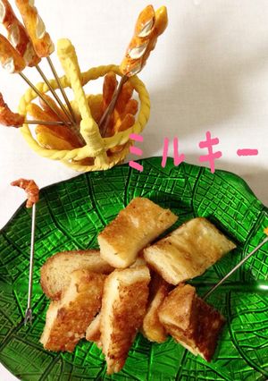 10分で簡単おやつ☆ミルキー味のパンの耳-レシピのメイン写真