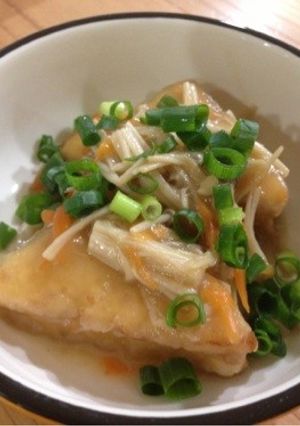 簡単☆旨しっ☆厚揚げきのこあんの中華風-レシピのメイン写真