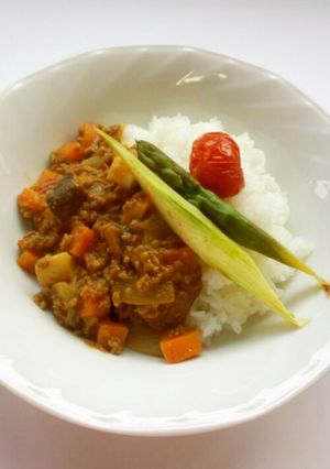 mきのことフレッシュトマトのキーマカレー-レシピのメイン写真