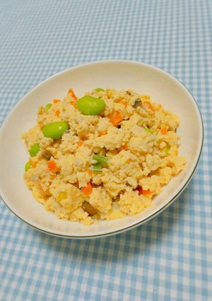 栄養満点トーフミール（粉豆腐）で炒り豆腐-レシピのメイン写真