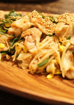 あるものでなんとか!豆もやしとニラおかず-レシピのメイン写真