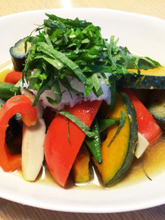 冷やして美味しい♡彩り野菜の揚げ浸し-レシピのメイン写真