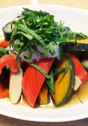 冷やして美味しい♡彩り野菜の揚げ浸し-レシピのメイン写真