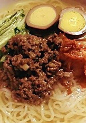 肉味噌トッピング冷麺-レシピのメイン写真