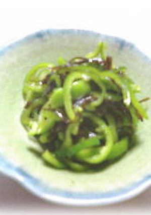 ピーマンと塩昆布の簡単和え-レシピのメイン写真