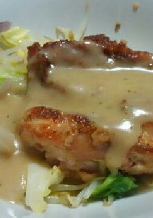 ボリューム満点!!簡単鳥モモ肉のソテー-レシピのメイン写真