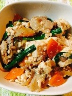 我が家の豆腐チャンプル-レシピのメイン写真