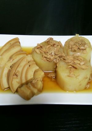 ツナ大根お麩の煮物-レシピのメイン写真