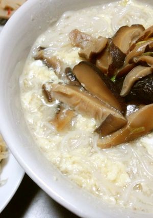 残り物＋フライパン一つでにゅう麺-レシピのメイン写真
