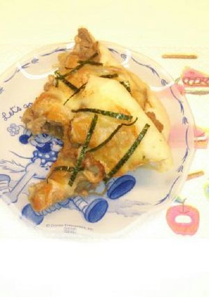 余り物豚丼アレンジピザ-レシピのメイン写真