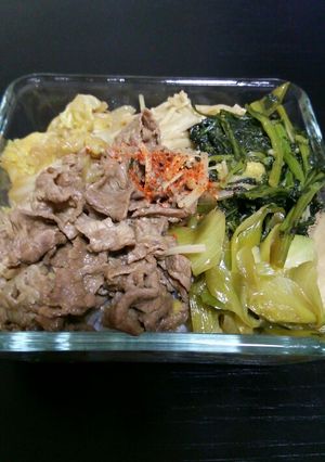 安いお肉ですき焼き丼-レシピのメイン写真