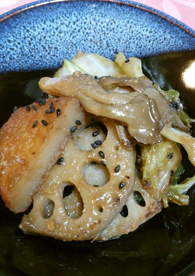 薩摩揚げと蓮根の味噌炒め-レシピのメイン写真