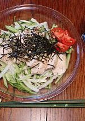 簡単！蒸し鶏サラダ-レシピのメイン写真