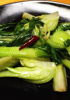 簡単〜♪チンゲン菜のピリ辛炒め-レシピのメイン写真