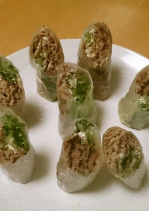 焼き肉サラダ生春巻き(^○^)-レシピのメイン写真